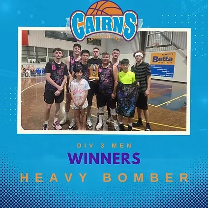 Div 3 men winners Heavy Bomber